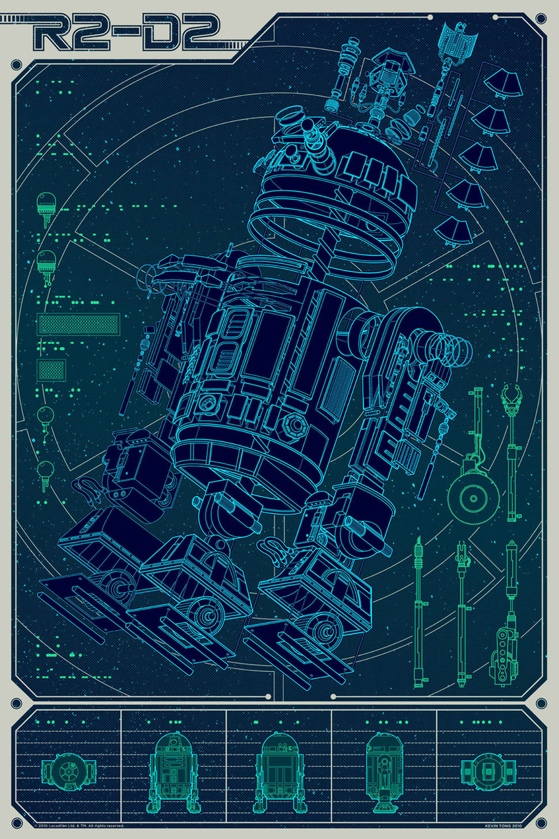 Illustration for article titled These Blueprints Expose The Innards Of Your Favorite Fictional Robots